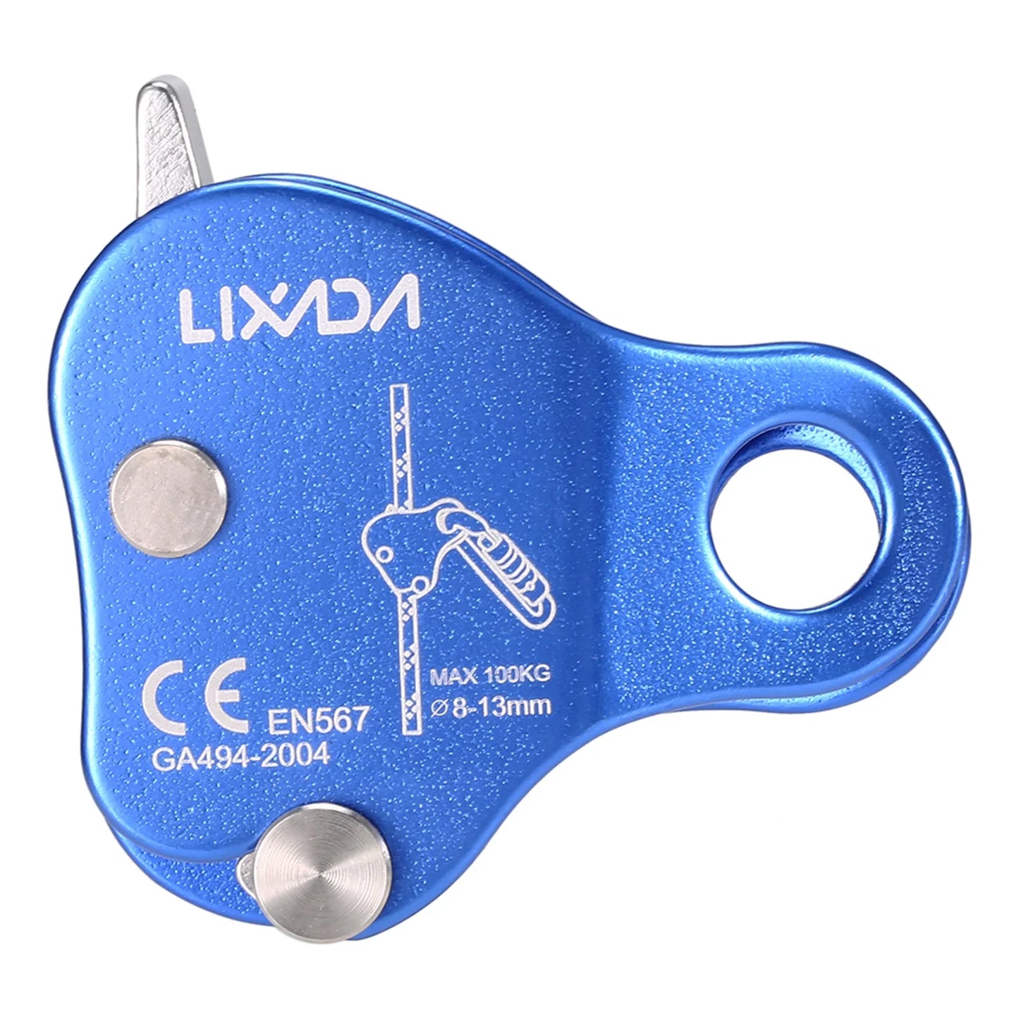 Climbing Ascender Belay Device – Arborist Rope Protection Grip for 8-13MM Outdoor Mountain Climbing Rigging
