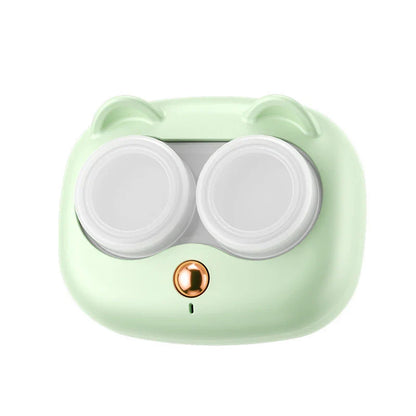 Portable Ultrasonic Contact Lens Cleaner Case – Removable Box Cleaning Machine for Removing Tear Protein & Lens Hygiene Care