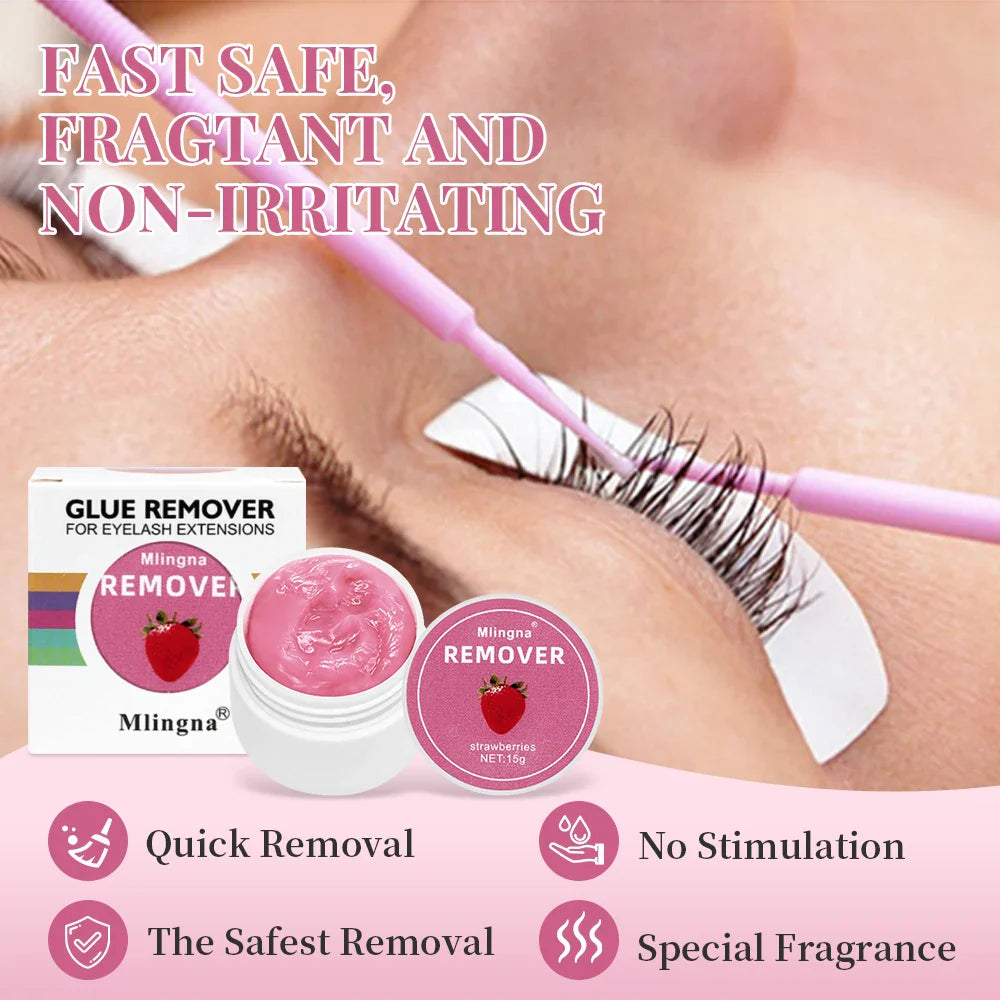 15g Eyelash Glue Remover Cream — Professional Korean Makeup Tool for Lash Extension Removal