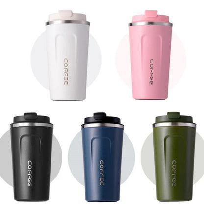 380ml/510ml Stainless Steel Coffee Cup – Travel Portable Vacuum Flask, Thermal Mug, Double-Walled Car Tea Thermos Bottle