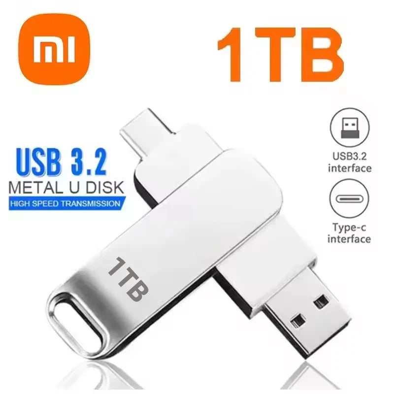 Xiaomi Mijia USB 3.2 High-Speed Waterproof Flash Drive — Up to 16TB Portable Pen Drive (2025)