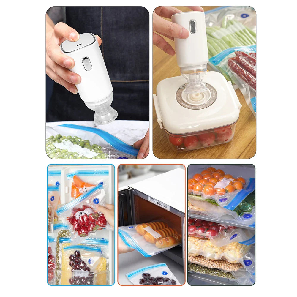 USB Rechargeable Electric Air Pump: One-Key Quick Pumping for 3D Printer Filament Vacuum Bag - Multi-Application Use