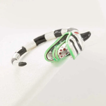 925 Silver CZ Snake Ring – Adjustable Cube Zirconia Finger Ring for Women, Party Jewelry & Fashion Accessory