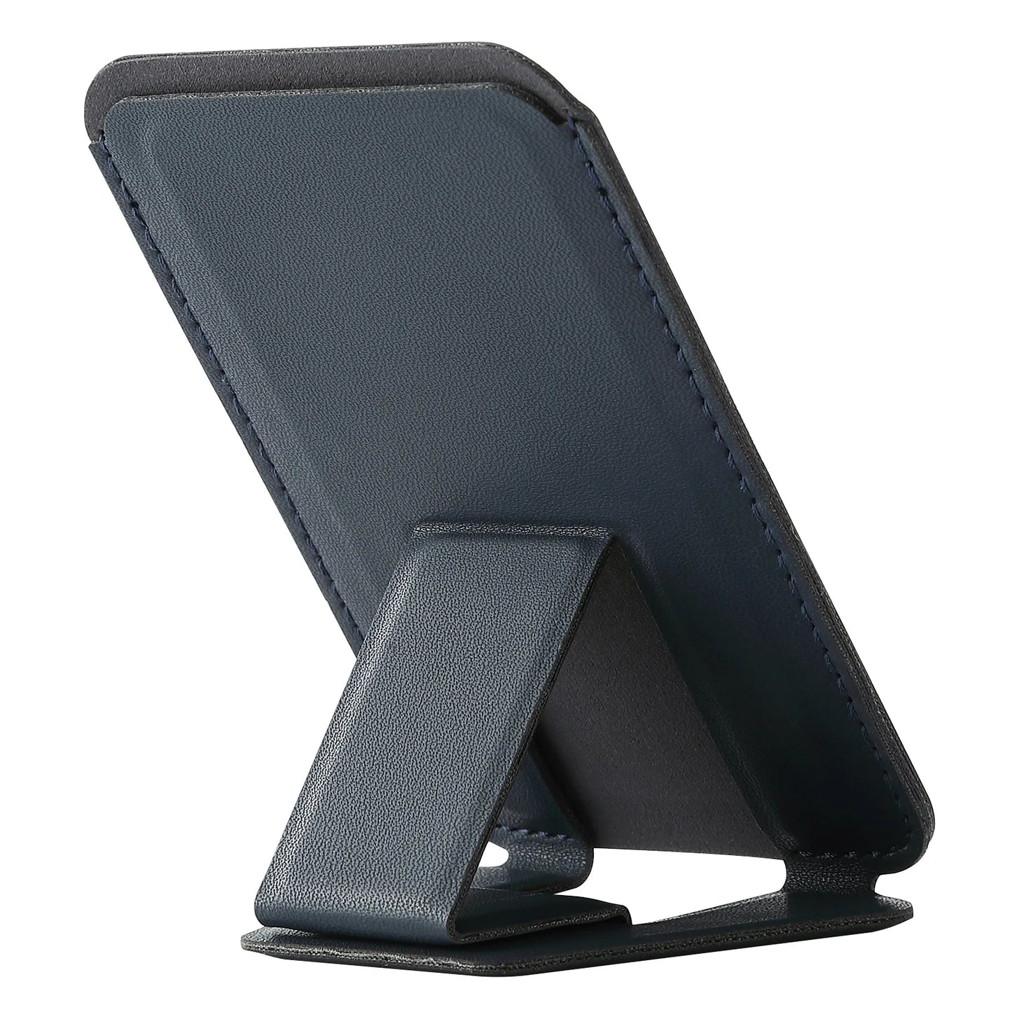 Phone Wallet Stick-On Card Holder – 3M Adhesive Credit Card Slot with Folding Kickstand for Phone Case