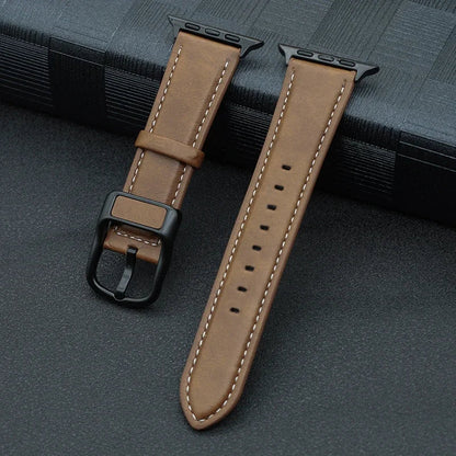 PU Leather Apple Watch Band - Premium Wrist Strap Bracelet for iWatch Series 4 5 6 SE 7 8 9 10 Ultra 49mm 40mm 41mm 42mm 44mm 45mm 46mm