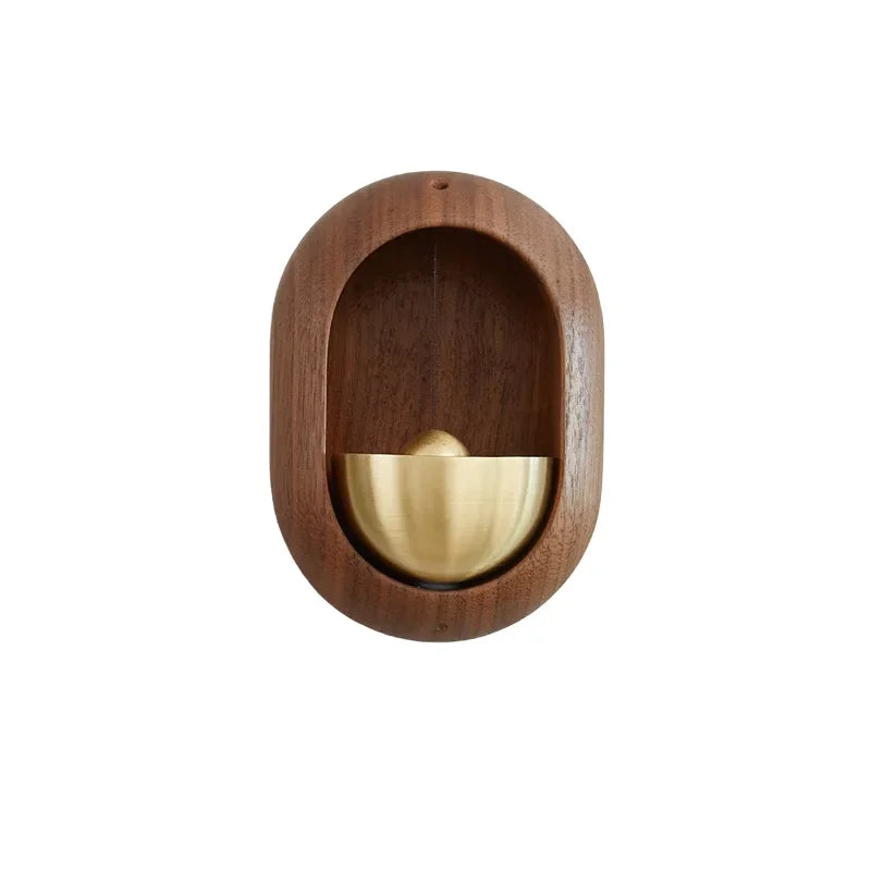 Wooden Wind Chimes Wireless Doorbell - Decorative Hanging Wind Bell for Home Entrance & Opening Decorations