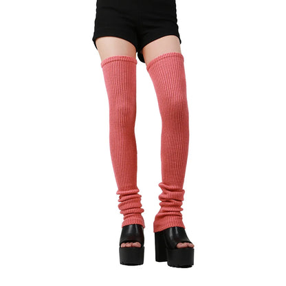 Anime Gothic Lolita Knee Socks – 90CM Cosplay Leg Warmers & Loose Knitted Socks for Women Maid Costume