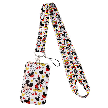 Cartoon Stitch Credential Holder Lanyard – Cute Neck Strap for Keychain, Pass & Credit Card Holder Accessories