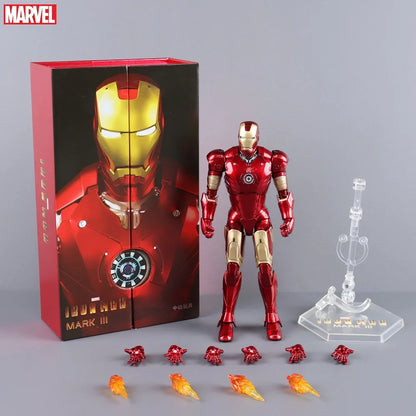 ZD Toys 7" Iron Man Action Figures – Joint Movable MK1 to MK50 Movie Collectible Dolls