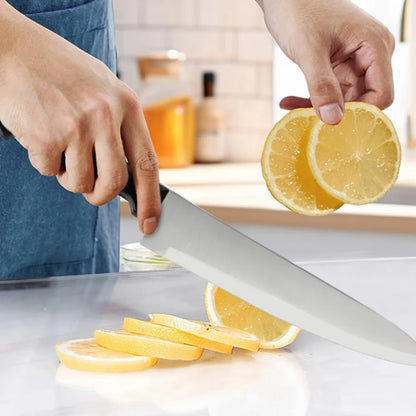 15-Piece Chef Knife Set – Stainless Steel Kitchen Knives with Scissors, Sharpening Rod & Solid Wood Block