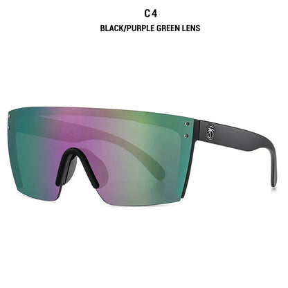 NEW Luxury Brand Mirrored Polarized Sunglasses — Men’s Sport Goggles with UV400 Protection & Case