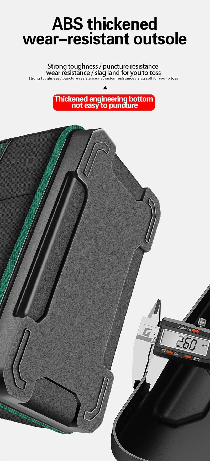 23-inch Large Capacity Waterproof Tool Bag – Thickened 1680D Oxford Electrician Storage