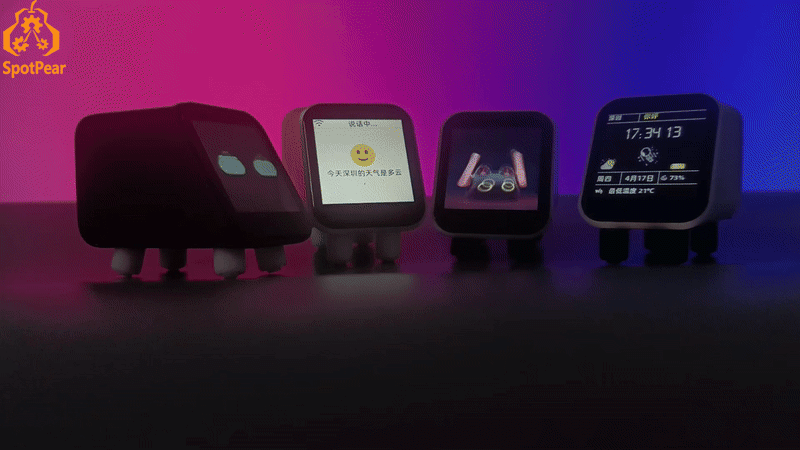 DeepSeek XiaoZhi AI Chat Robot - ESP32-S3 1.54" LCD Development Board with WiFi, Weather Station & Clock Display
