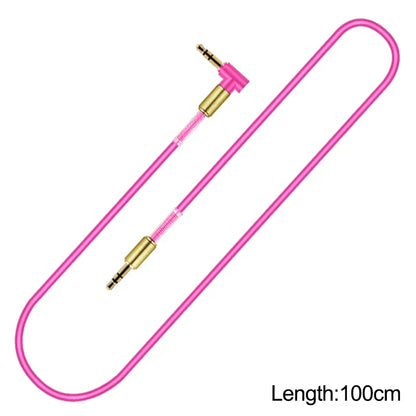 3.5mm Male-to-Male Audio Aux Cable — For Samsung Car Headphone & Speaker Wire