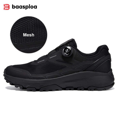 Baasploa Men’s Hiking Shoes – Breathable Outdoor Climbing & Walking Sneakers, Non-Slip & Durable