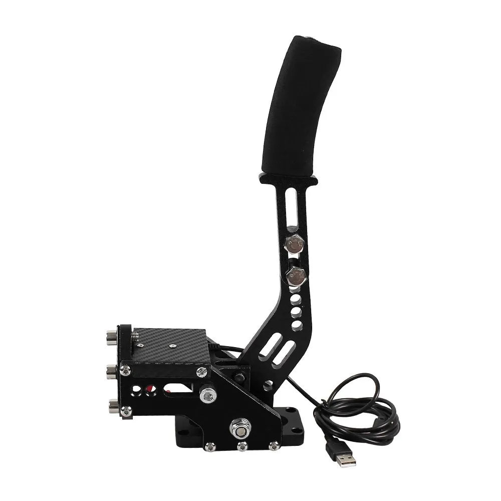 USB Handbrake for Racing Sim — Compatible with G25/27/29, T300, T500, Fanatec OSW, Dirt Rally PC Games, Red/Black/Blue HB-1009