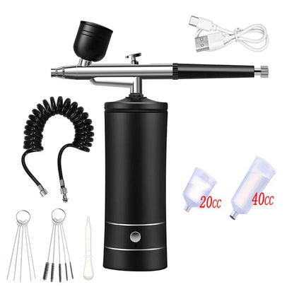 Portable Airbrush Nail Compressor — Wireless Spray Gun for Nail Art, Crafts & Model Painting