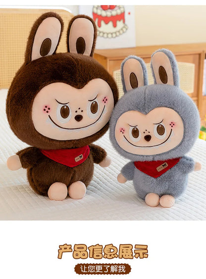Rabbit Labubu Plush Toy — Cute Cartoon Soft Doll Pillow for Kids Gifts