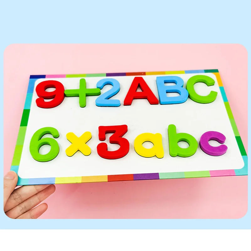 24-76pcs Magnetic Alphabet Letters — EVA Foam Refrigerator Stickers for Toddlers & Kids, Educational Spelling & Counting Toy Gift