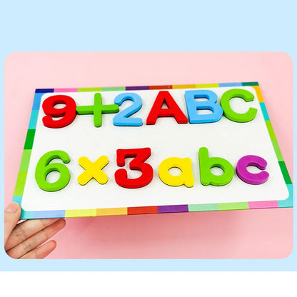 24-76pcs Magnetic Alphabet Letters — EVA Foam Refrigerator Stickers for Toddlers & Kids, Educational Spelling & Counting Toy Gift