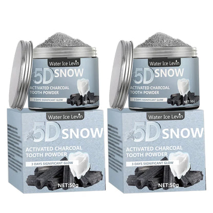 Bamboo Charcoal Teeth Whitening Powder - Natural Deep Cleaning Toothpaste Alternative for Fresh Breath and Daily Oral Care