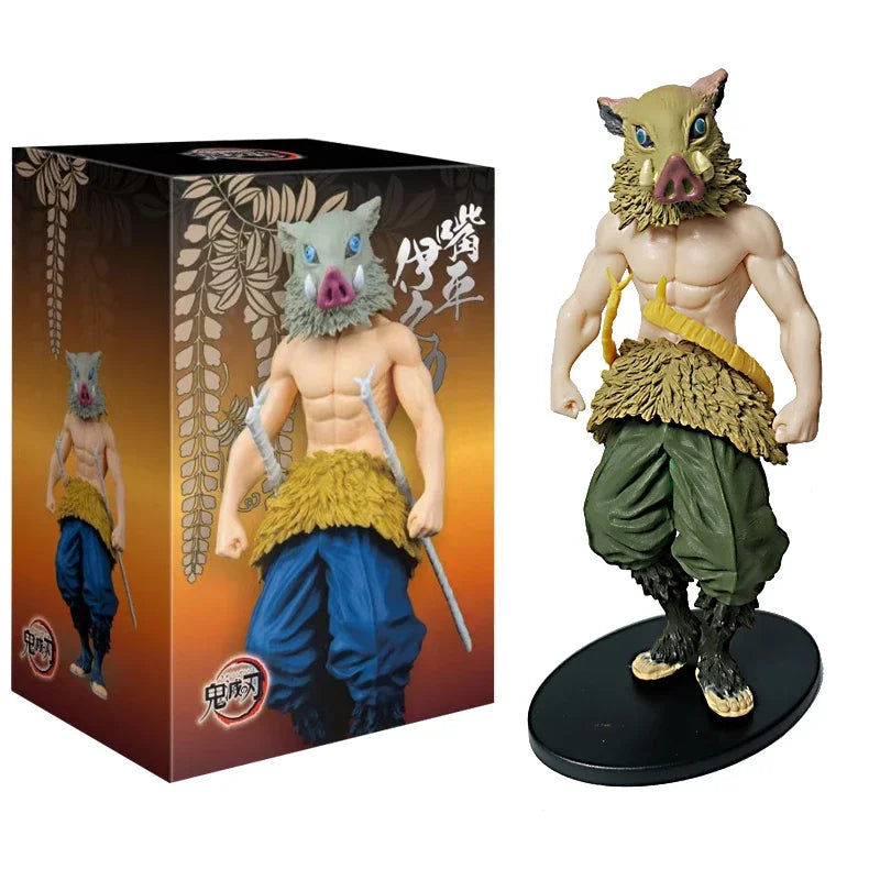 Demon Slayer Anime Figures – Kimetsu No Yaiba Tanjiro Nezuko Zenitsu Inosuke Action Doll Toys