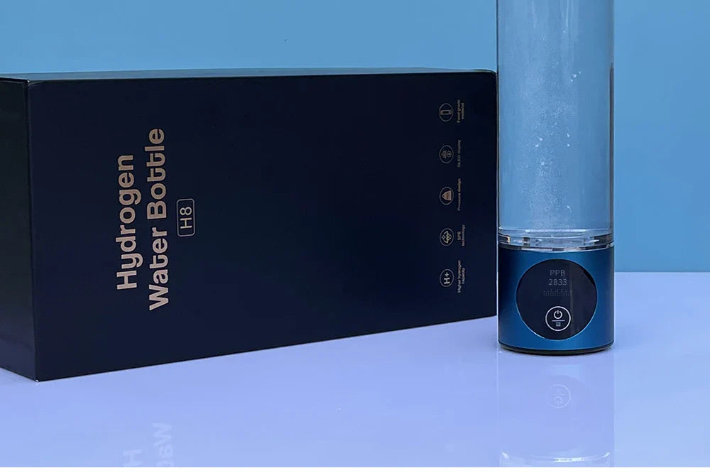 BlueVida 8th Gen Nano Hydrogen Water Generator Bottle - DuPont SPE/PEM Hydrogenator with H2 Inhaler & Touch Button