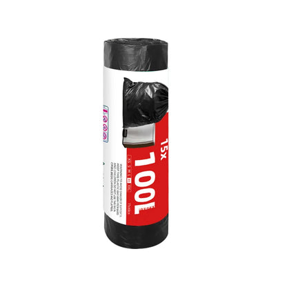 Extra Large Drawstring Garbage Bags – Thickened Black Waste Bags for Kitchen, Hotel & Commercial Sanitation