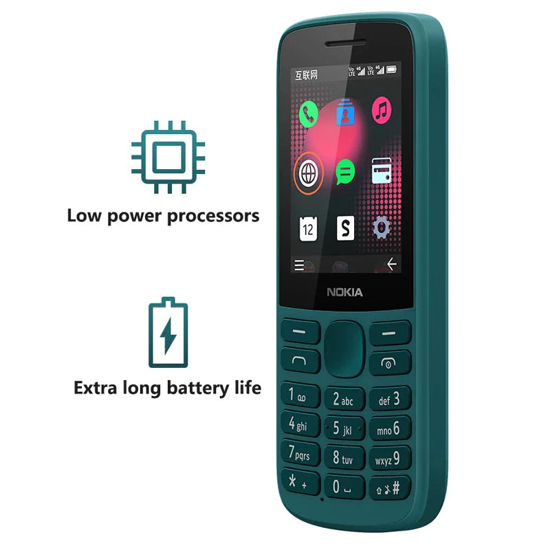 Nokia 215 4G Mobile Phone — Dual SIM, FM Radio, 1150mAh Standby, Feature Phone with Hebrew Keyboard, 100% Original