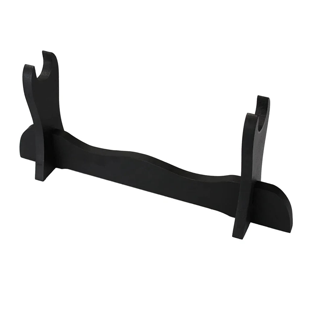 Large Wooden Sword Display Stand - 1/2 Layer Rack for Katana, Wakizashi, Tanto & Wand