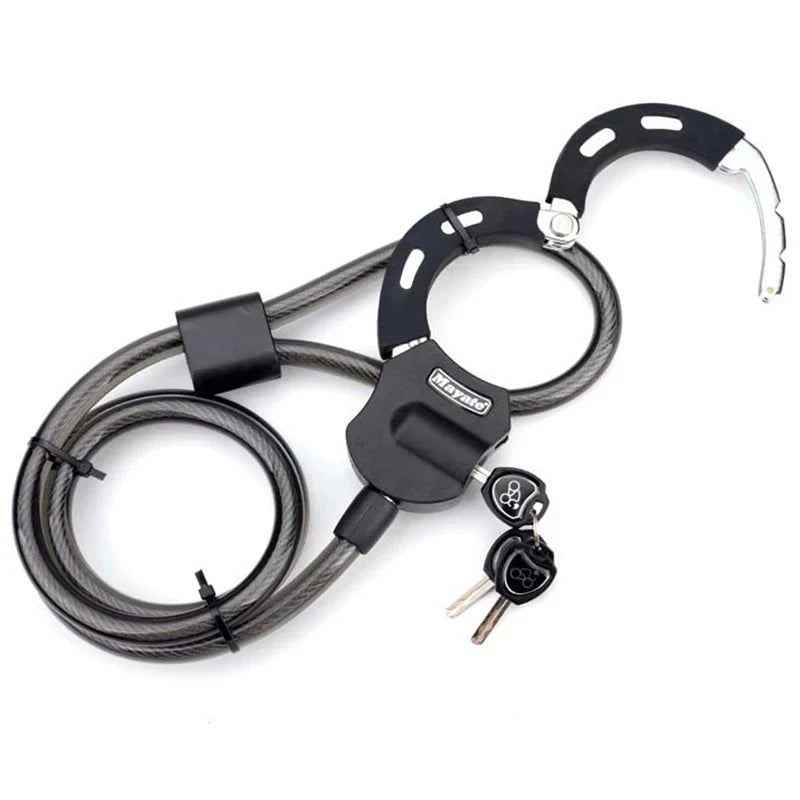 Heavy Duty Scooter Lock - Black Security Lock for Scooters, Bicycles, Prams - High-Tech ABS Coated, Ideal for E-Scooter & Motorcycle