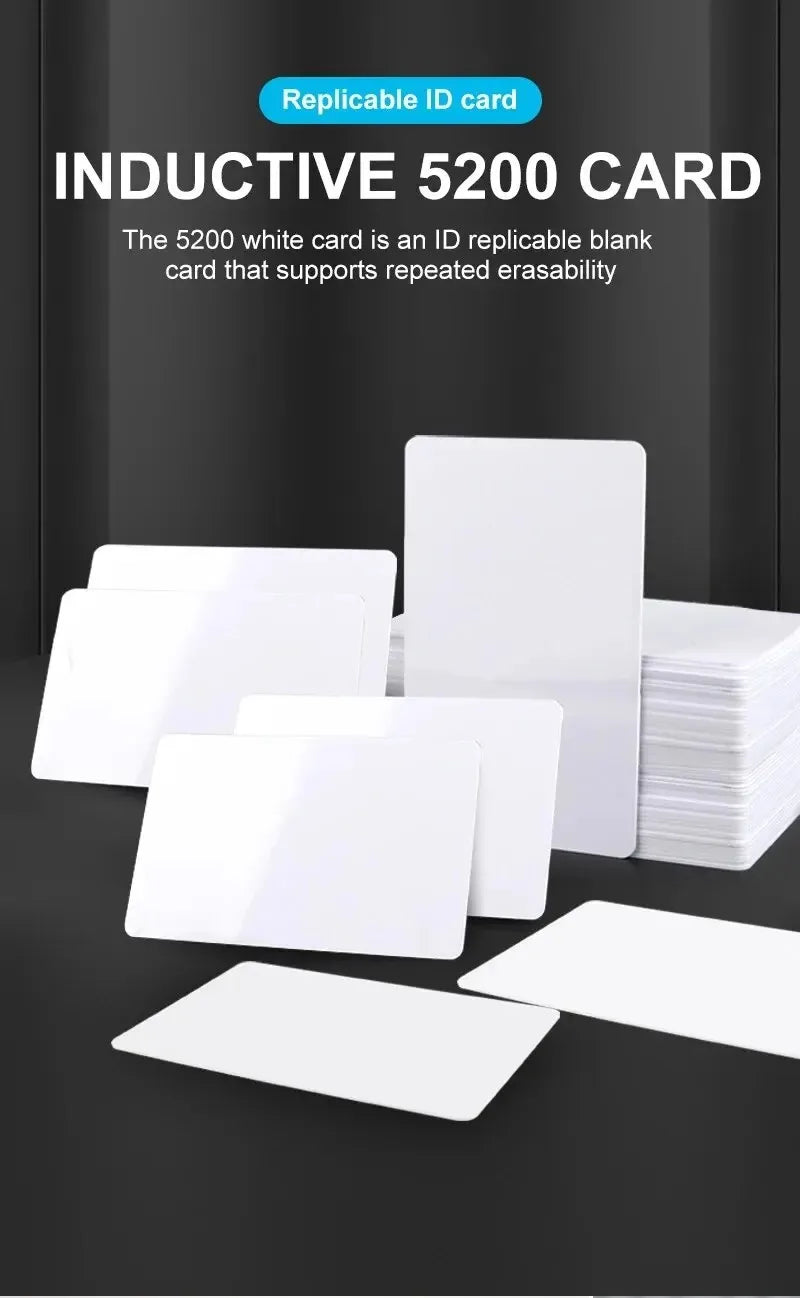 10/20PCS Rewritable 125KHz RFID T5577/5200/EM4305 Blank Access Control Cards – Smart Key Cards for Reading, Writing & Cloning