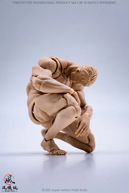 1/12 Scale Male Soldier Action Figure — 16cm Flexible Joint Articulated Toy Doll Model White Yellow Black