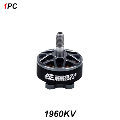 AxisFlying AE2207 V2 Brushless Motor — 1860KV/1960KV 4-6S LiPo, 5mm Shaft for 5-Inch Propeller Flower Fly Racing Drone
