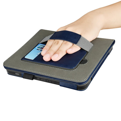 KOBO Libra 7" Leather Case – Hand Strap, Stand & Card Slot Cover for Libra Colour, Libra 2, Libra H2O (N428/N418/N873)