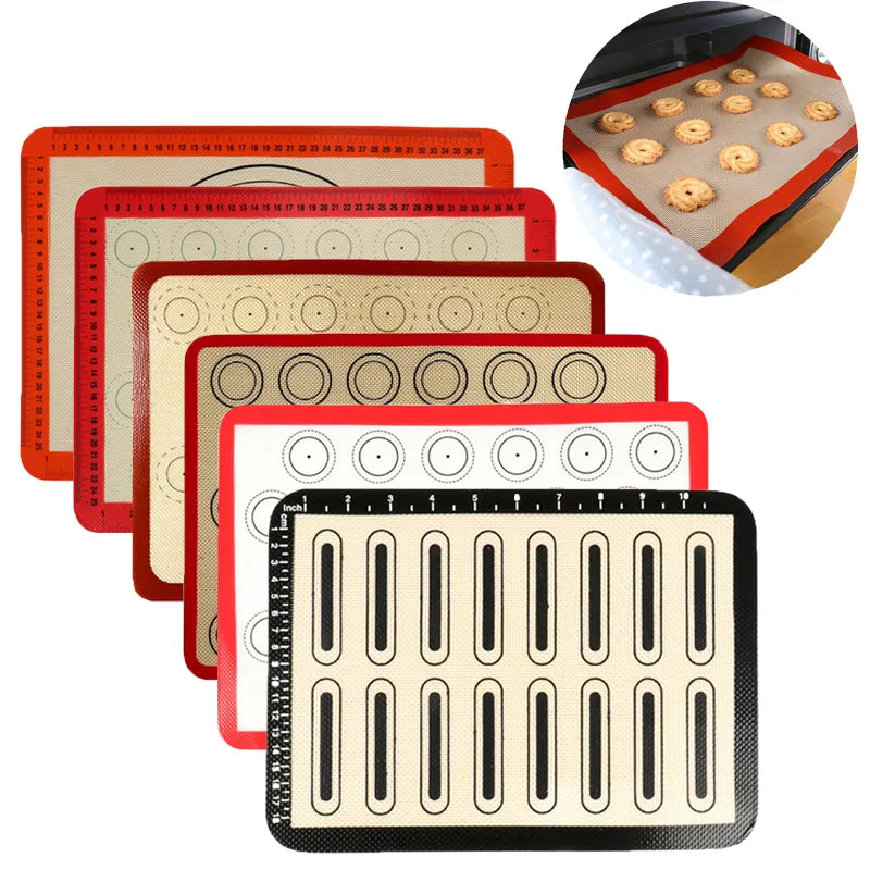 Professional Grade Silicone Macaron Baking Mat - Nonstick, for Pastry, Cookie, and Macaroon Making on Bake Pans
