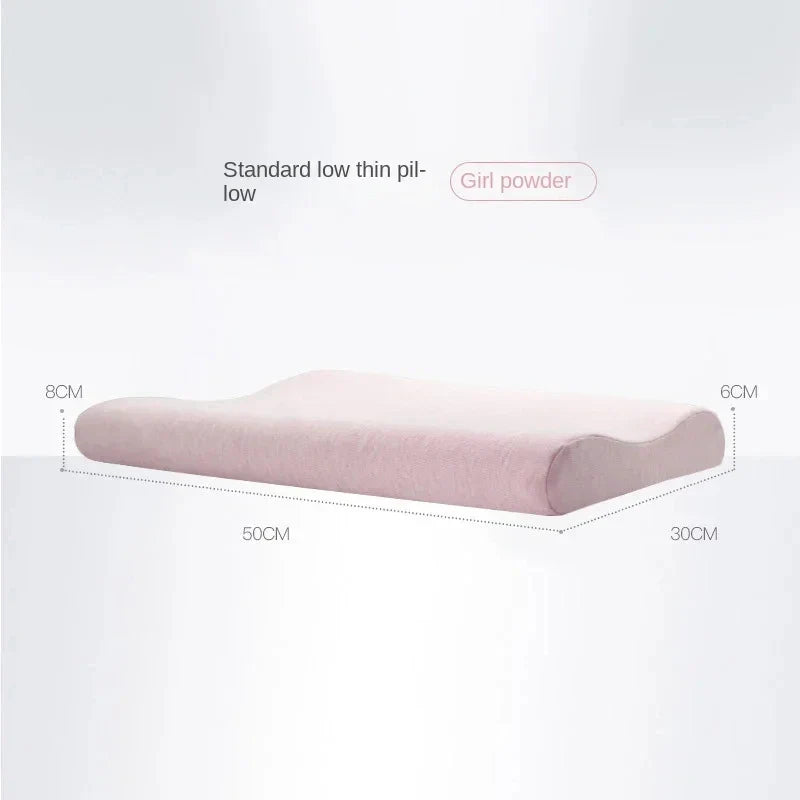Memory Cotton Neck Pillow — Ultra-Thin, Low Profile, Spinal Support & Anti-Fall Breathable Pillow