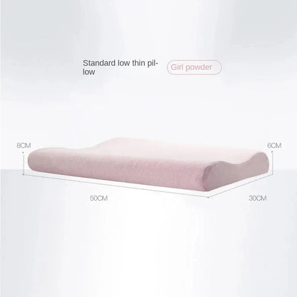 Memory Cotton Neck Pillow — Ultra-Thin, Low Profile, Spinal Support & Anti-Fall Breathable Pillow