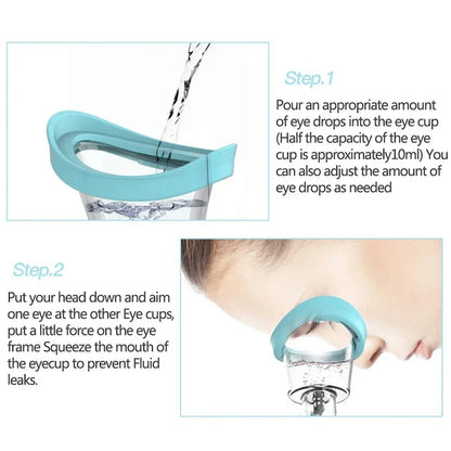 Soft Silicone Eye Wash Cups — Reusable Eyewash Rinse for Students, Relieves Dryness & Fatigue
