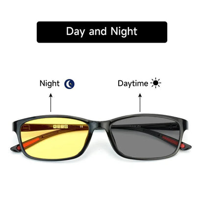 Photochromic Polarized Sunglasses — Day & Night Ultra-Light Driving Sunglasses for Men and Women