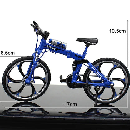 1:8 Alloy Mini Mountain Bike Model – Diecast Metal Simulation Bicycle Toy Collectible Gift
