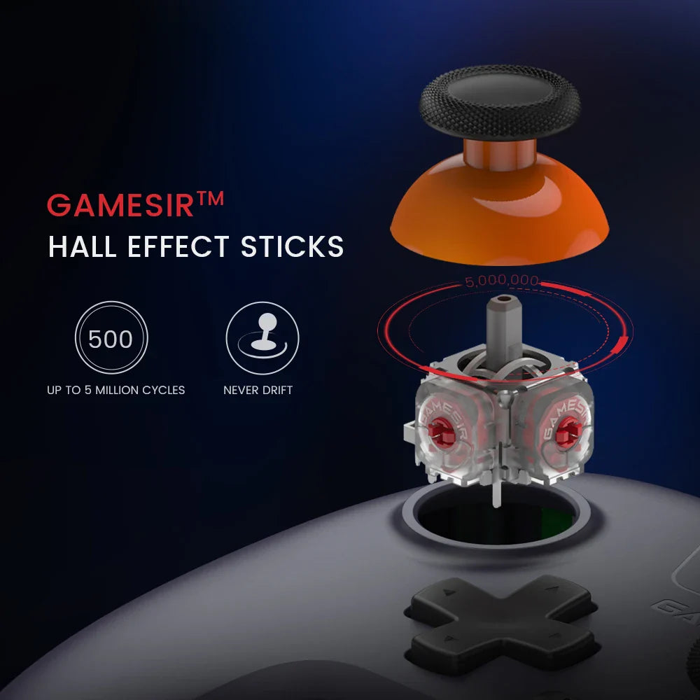 GameSir T4 Nova Lite Wireless Gamepad Controller | Switch, Android, iOS, PC & Steam with Hall Effect Stick