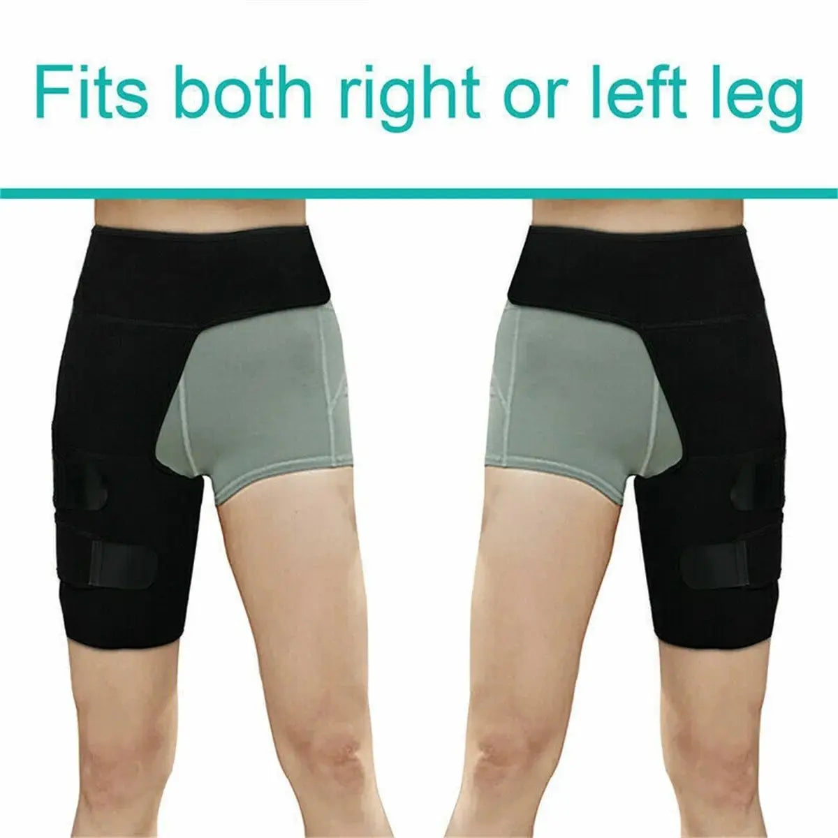 Hip Brace Thigh Compression Sleeve – Support Wrap for Hip Pain Relief, Sciatica, Hamstring & Quad Muscle Strains