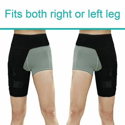 Hip Brace Thigh Compression Sleeve – Support Wrap for Hip Pain Relief, Sciatica, Hamstring & Quad Muscle Strains