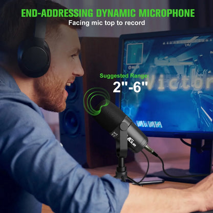 Professional USB/XLR Dynamic Microphone – VM70 Mic for Broadcast, Podcast & Recording Studio, Ideal for Music & Speech