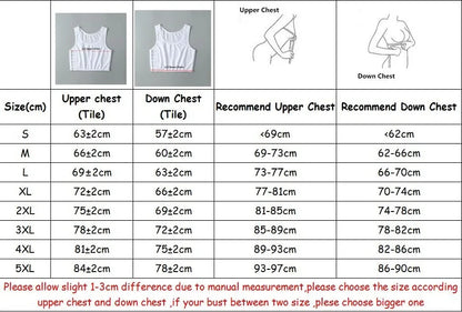 Women’s Breast Binder – Transboy Lesbian Corset Vest with Side Buckle, Summer Short Tank Top Shaper Bustier