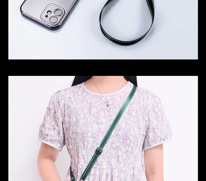 Simplicity Crossbody Cell Phone Lanyard – Adjustable Neck Strap with Universal Clip Gasket, Anti-Lost Mobile Phone Lanyard