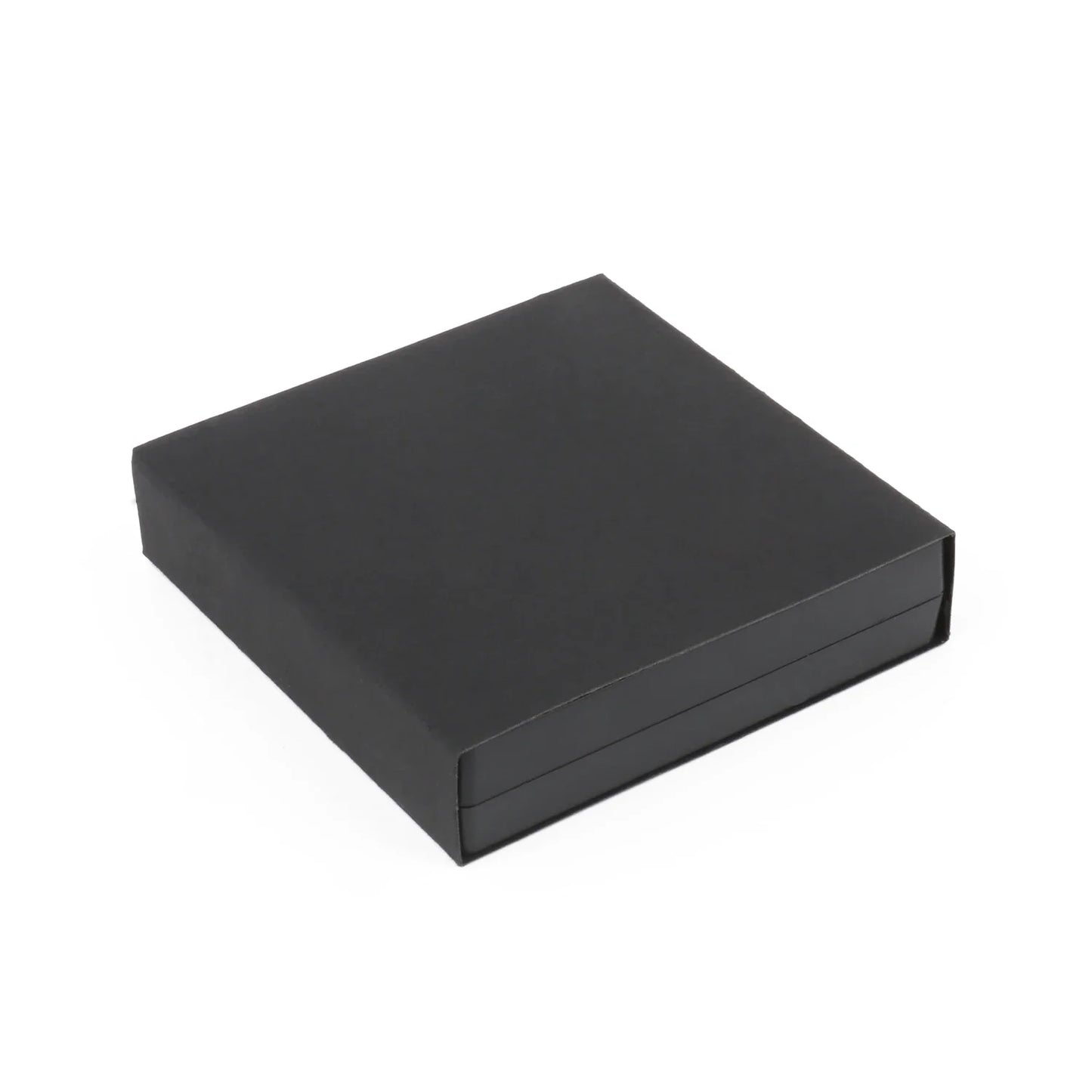 Black 3D Floating Display Case – Free-Standing Jewelry Storage for Rings, Earrings, Necklaces