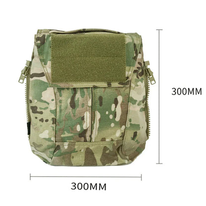 Panel Zip-On Pouch Backpack – 500D Nylon Plate Carrier Bag Compatible with CPC, AVS, JPC 2.0 Vests