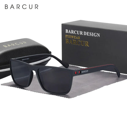 BARCUR TR90 Polarized Sunglasses - Lightweight Sports Eyewear for Men and Women, UVAB Protection